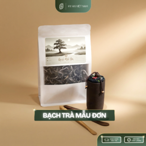 Bạch trà Mẫu Đơn Hà Giang -Trà Shan Tuyết Vụ Xuân Đặc Sản - Túi Zip 30gr/100gr - [Hy An Tea Trà Nước Chè]s
