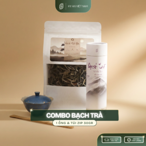 [Ống 30gr, Túi Zip 100gr] Combo Bạch Trà Cổ Thụ - Bạch Trà Shan Tuyết, Bạch Trà Mẫu Đơn, Trà Hà Giang - Hy An Tea Nước Chè Trà