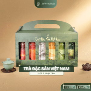 [Ống 30gr] Set 6 Loại Trà Đặc Sản Thượng Hạng Hy An - Trà Ngon, Tea Tươi Mát, Trà Việt - Set Quà Tặng Trung Thu