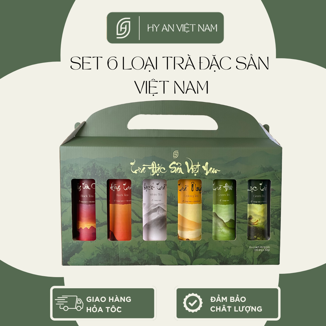 Set 6 loại trà đặc sản thượng hạng Ống 30gr