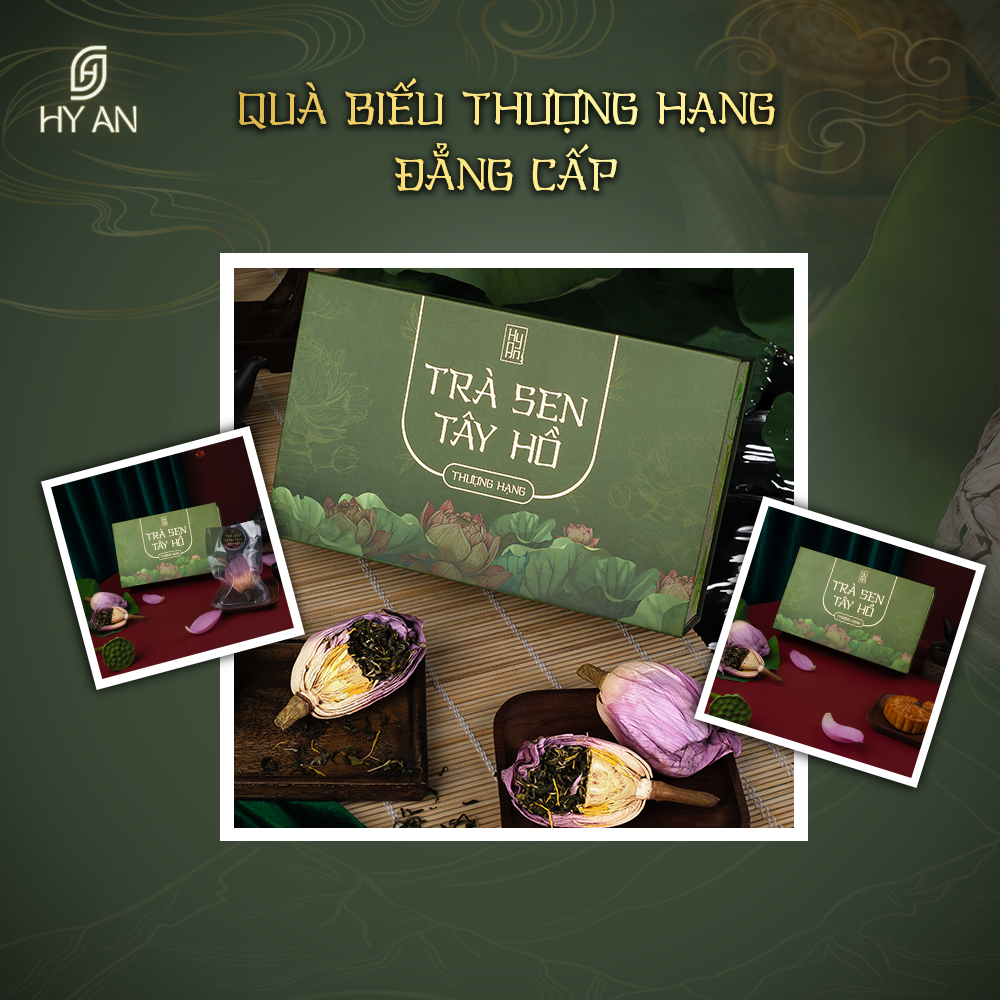 Trà sen Tây Hồ Hộp gồm 6 bông - Ảnh 3