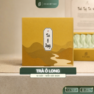 Trà Ô Long Thượng Hạng - Sản phẩm đặc sản của Hy An Việt Nam - Hộp 96gr - Trà ngon, Tea